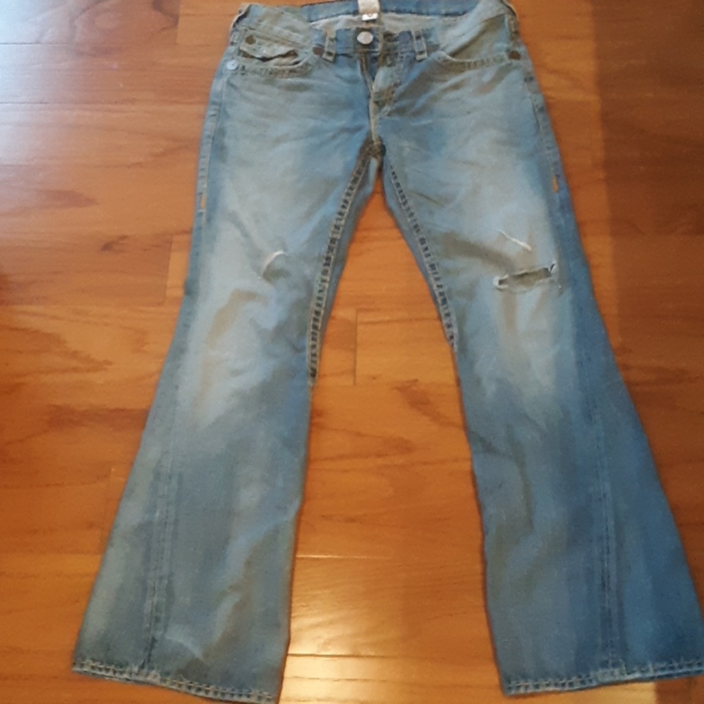 True Religion World Tour JOEY SUPER T Flare Jeans